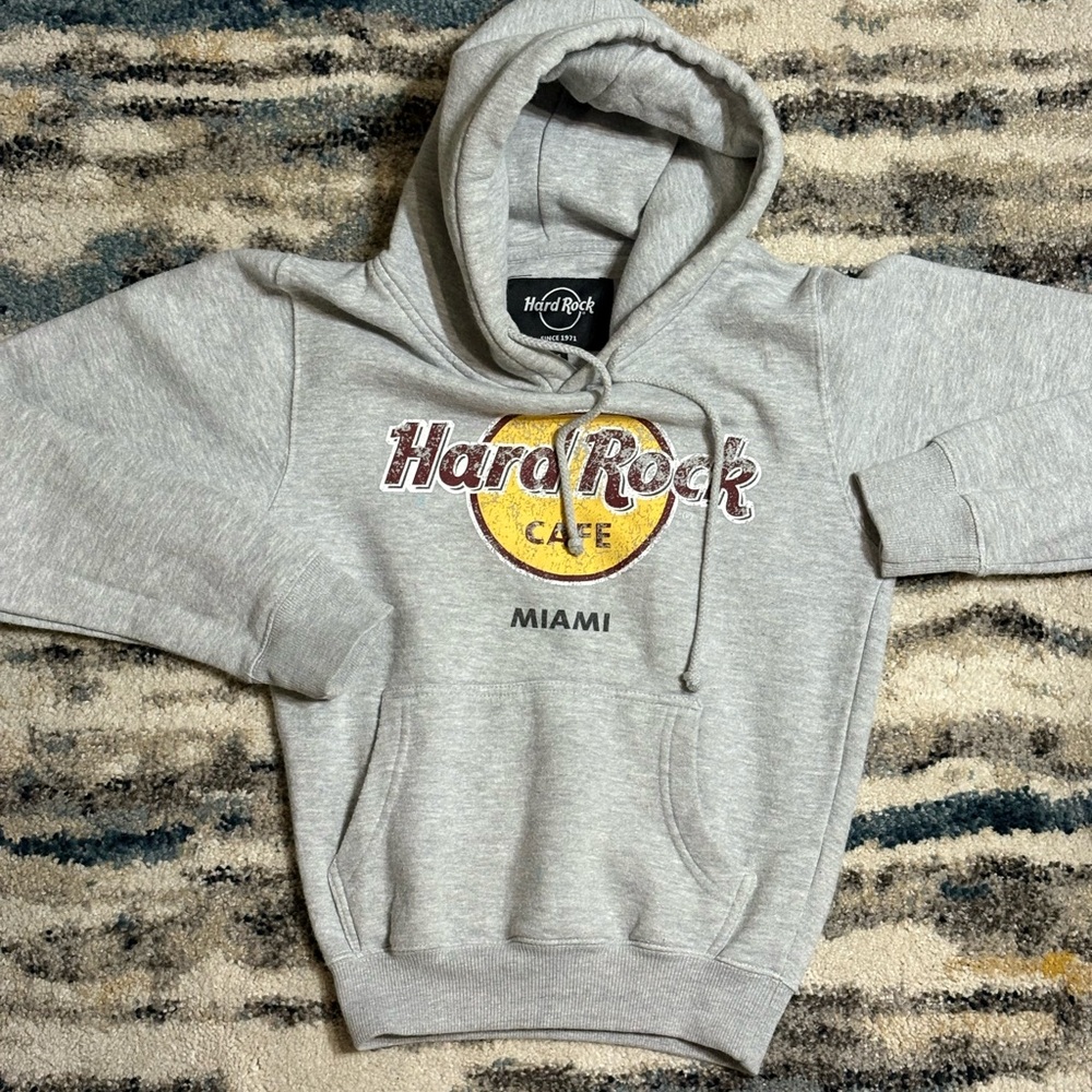 Hard Rock Cafe Miami Gray Hoodie - Vintage Logo
Pullover